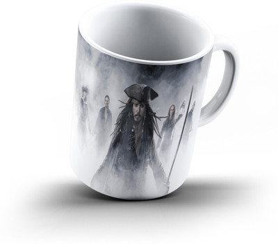 

Ucard Pirates Of The Caribbean989 Bone China, Ceramic, Porcelain Mug(325 ml), Multicolor
