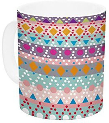 

Kess InHouse InHouse Nika Martinez Ayasha Ceramic Coffee, 11 oz, Multicolor Ceramic Mug(60 ml)