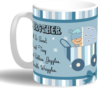 

PRINT OPERA Baby Boy's Brother Ceramic Mug(330 ml), Multicolor