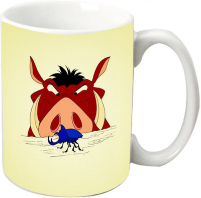 

Maison N Mode Donkey Cartoon Coffee Ceramic Mug(330 ml), Multicolor