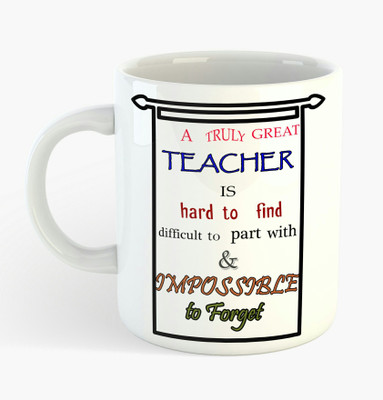 

Deeher Gifts For Teacher -design 2 Ceramic Mug(350 ml), Multicolor
