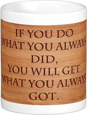 

Exoctic Silver Mast Quotes A124 Ceramic Mug(250 ml), Multicolor