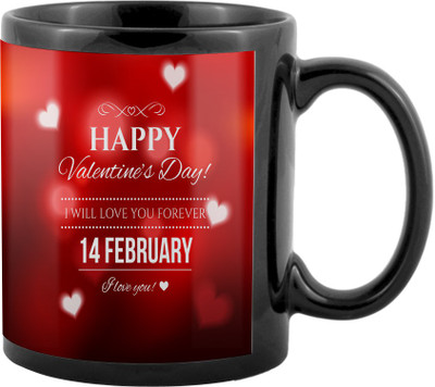

SKY TRENDS Valentine Gifts For Special Girlfriend,Boyfriend,Wife,Husband,design 136 Ceramic Mug(325 ml), Black