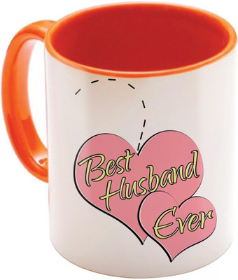 

SKY TRENDS Wonderful & Best Valentine Orange Gift For GirlFriend,Boyfriend,Husband,Wife,Friend Design Cod 102 Ceramic Mug(325 ml)
