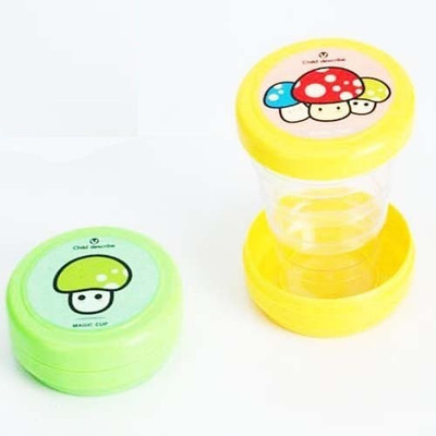 

ChinuStyle Magic Mini Cartoon folding cups Plastic Mug(60 ml, Pack of 2), Multicolor