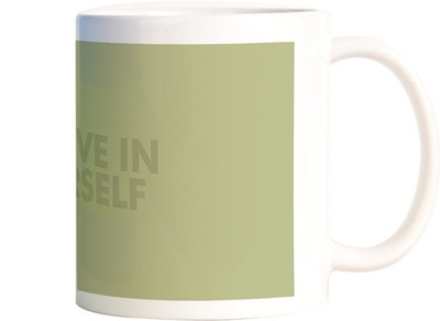 

Rangeele Inkers Believe In Yourself Ceramic Mug(300 ml), Multicolor