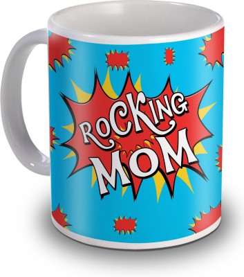 

SKY TRENDS Rocking Mom Gifts For Birthday Ceramic Mug(350 ml), White