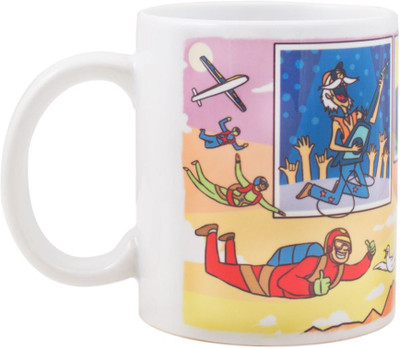 

Chumbak YOLO Ceramic Mug(300 ml), White