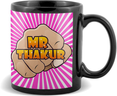 

SKY TRENDS Mr.Singh Black coffee Ceramic Mug(320 ml)