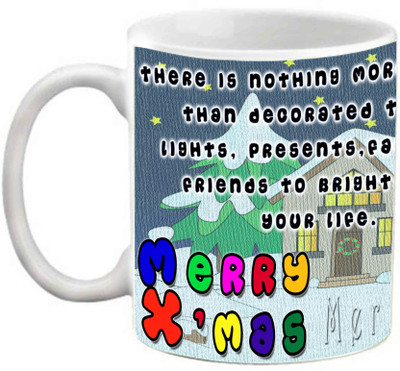 

EFW Merry Christmas Happy New Year Printed Coffee Efwmu0100103 Ceramic Mug(325 ml)
