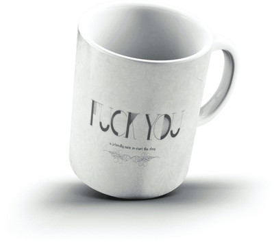 

Ucard Friendly Note To Start A Day1014 Bone China, Ceramic, Porcelain Mug(325 ml), Multicolor