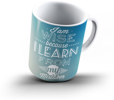 

Ucard Motivational Quote767 Bone China, Ceramic, Porcelain Mug(325 ml), Multicolor