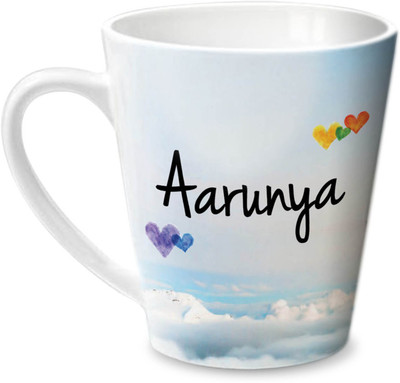 

Hot Muggs Simply Love You Aarunya Conical Ceramic Mug(350 ml)
