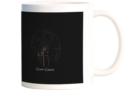 

Rangeele Inkers Star Wars game Of Clones Ceramic Mug(300 ml), Multicolor