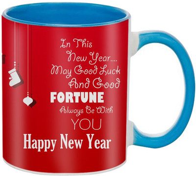 

SKY TRENDS New Year & Christmas Gift For Boyfriend Girlfriend Husband Wife Design COD071 Ceramic Mug(325 ml), Multicolor