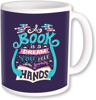 

PhotogiftsIndia I love Books Ceramic Mug(325 ml), Multicolor