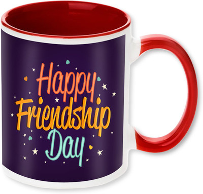 

PhotogiftsIndia Happy Friendship Day 13 Ceramic Mug(325 ml), Multicolor