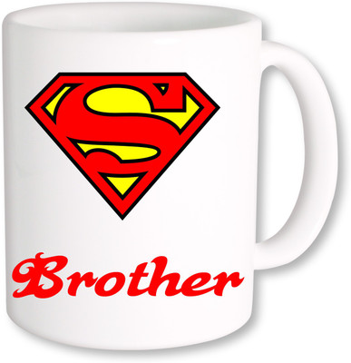 

PhotogiftsIndia Super Brother Ceramic Mug(325 ml), Multicolor