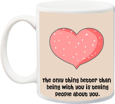 

ME&YOU Gift for Lover Ceramic Mug(325 ml), Multicolor