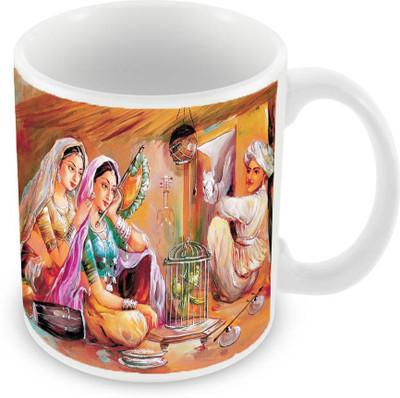 

Sleep Nature's SN-MG-352 Ceramic Mug(350 ml), Multicolor