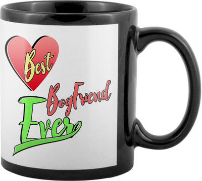 

SKY TRENDS World's Best Gifts For Valentine Girlfriend Boyfriend Friend Husband Wife Anniversary & Birthday Design Code 065 Ceramic Mug(325 ml), Black
