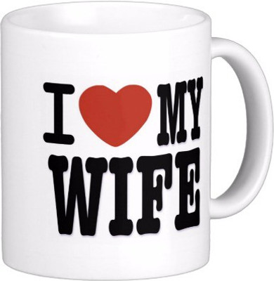 

Exoctic Silver N They Lived Happily Ever After C008 Ceramic Mug(300 ml), Black;red;white