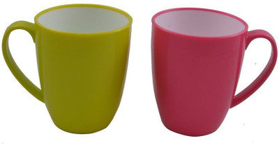 

Shreya Impex Micro Mate Barisca Plastic Mug(350 ml, Pack of 2), Multicolor