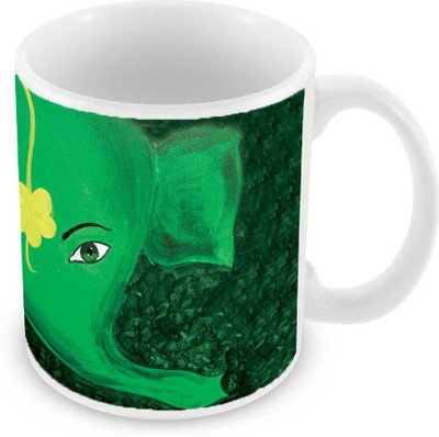 

Sleep Nature's SN-MG-2355 Ceramic Mug(350 ml), Green