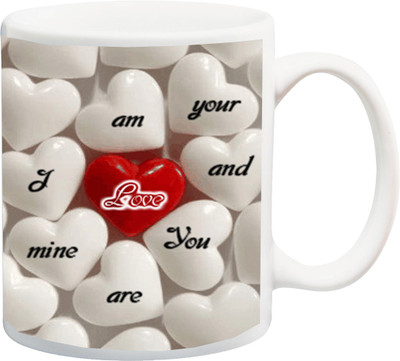 

ME&YOU Gift For I Am Your And You Are Mine Love printed Ceramic Mug(325 ml), Multicolor