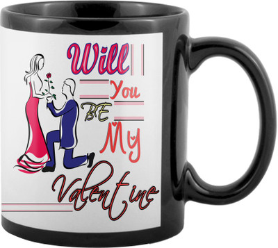 

SKY TRENDS Valentine Gifts For Special Girlfriend,Boyfriend,Wife,Husband,design 49 Ceramic Mug(325 ml), Black