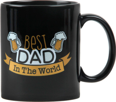 Floweraura The Best Papa Ceramic Mug(350 ml), Multicolor