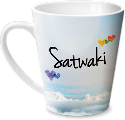 

Hot Muggs Simply Love You Satwaki Conical Ceramic Mug(350 ml)