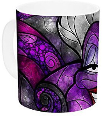 

Kess InHouse InHouse Mandie Manzano The Sea Witch Dark Purple Ceramic Coffee, 11 oz, Multicolor Ceramic Mug(60 ml)