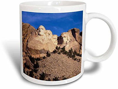 

3dRose mug_146488_1 Mt Rushmore National Memorial, South Dakota, USA US42 WBI0006 Walter Bibikow Ceramic, 11 oz, White Ceramic Mug(60 ml), Multicolor
