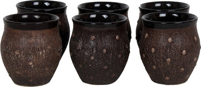 

Purpledip Kulhad Ceramic(Brown, Pack of 6)