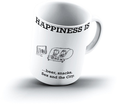 

Ucard Happiness Is2389 Bone China, Ceramic, Porcelain Mug(325 ml)