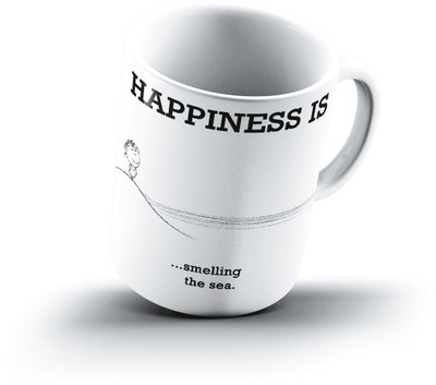 

Ucard Happiness Is2270 Bone China, Ceramic, Porcelain Mug(325 ml)