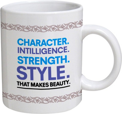 

Disginer Cases Style - MyBestow White Plain Coffee Ceramic Ceramic Mug(320 ml), Multicolor