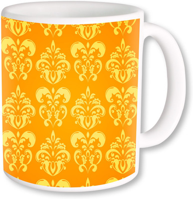 

Heyworlds gifts for flower design 14 Ceramic Mug(325 ml), Multicolor