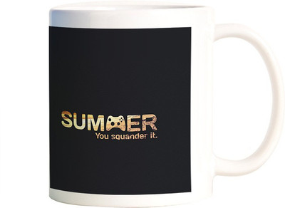 

Rangeele Inkers Summer Gamer Ceramic Mug(300 ml), Multicolor