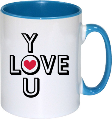 

Heyworlds love you valentine day gifts 019 Ceramic Mug(325 ml), Multicolor