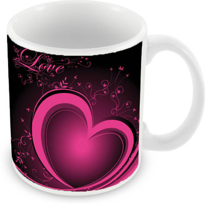

Sleep Nature's SN-MG-2556 Ceramic Mug(350 ml), Pink
