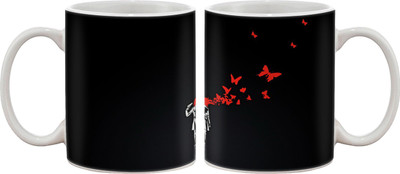 

Artifa Girl Shooting Herself Porcelain, Ceramic Mug(350 ml), Multicolor