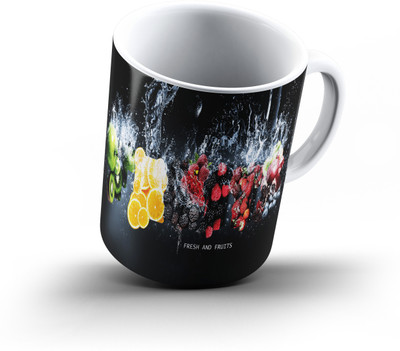 

Ucard Fresh Fruits967 Bone China, Ceramic, Porcelain Mug(325 ml)