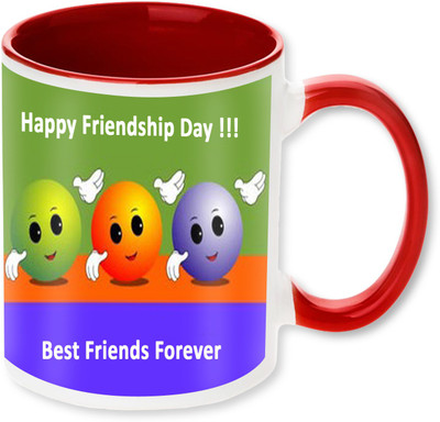 

PhotogiftsIndia Happy Friendship Day 18 Ceramic Mug(325 ml), Multicolor
