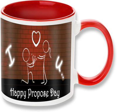 

PhotogiftsIndia happy propose day 001 Ceramic Mug(325 ml)