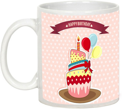 

AllUPrints Happy Birthday To You Ceramic Mug(325 ml), White