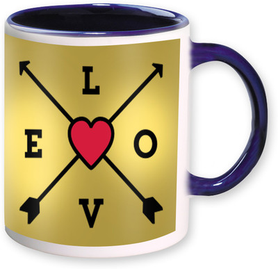 

Heyworlds love valentine day gifts 03 Ceramic Mug(325 ml), Multicolor