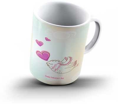 

Ucard Valentines Day Love573 Bone China, Ceramic, Porcelain Mug(325 ml)