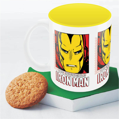 

Marvel Comics Iron Man invincible Officially Licensed Ceramic Mug(350 ml), Multicolor